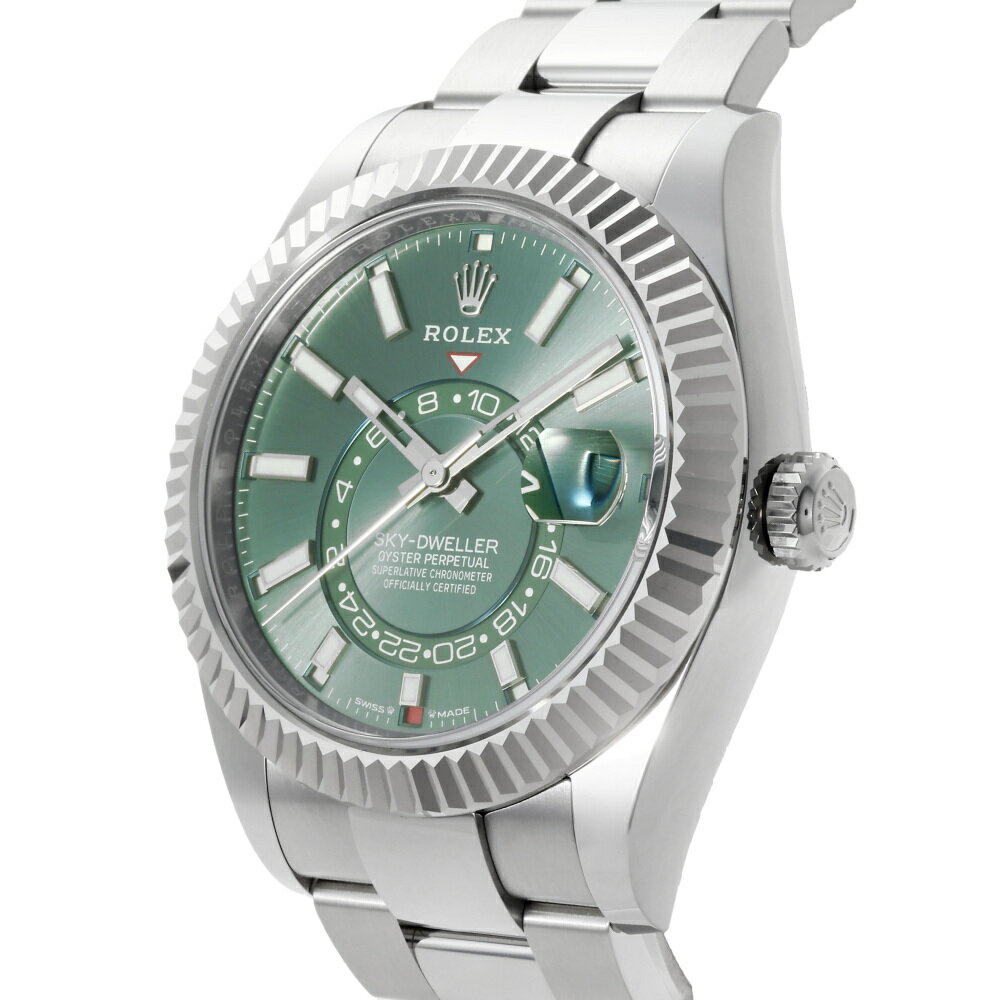 ロレックス ROLEX スカイドゥエラー 336934 ミントグリーン/バー文字盤 新品 腕時計 メンズ