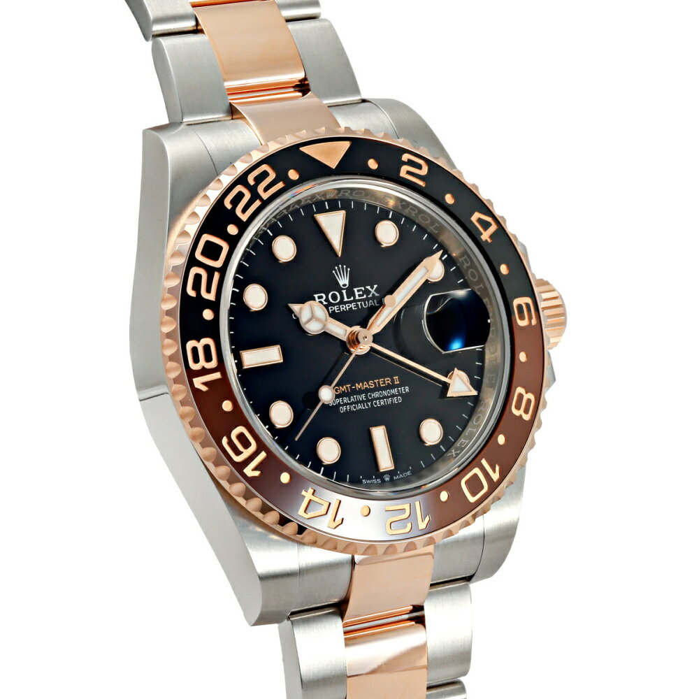ロレックス ROLEX GMTマスターII 126711CHNR ブラック/ドット文字盤 新品 腕時計 メンズ