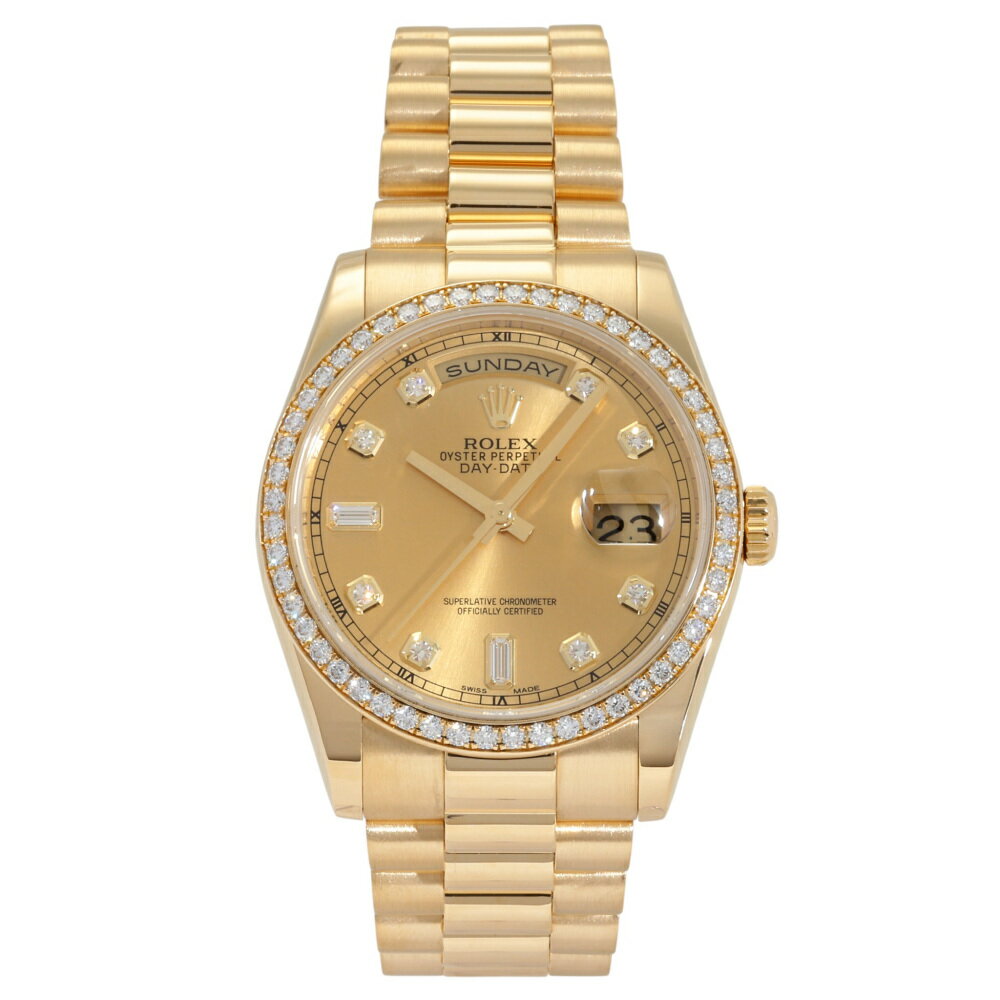 ロレックス ROLEX デイデイト 36 118348A シャンパン/...(2)