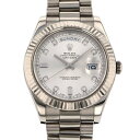 ロレックス ROLEX デイデイトII 218239A シルバー文字盤 中古 腕時計 メンズ