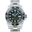 ロレックス ROLEX GMTマスターII 116710LN ブラック/ドット文字盤 新品 腕時計 メンズ