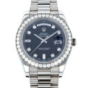 ロレックス ROLEX デイデイトII 218349A ブラック文字盤 中古 腕時計 メンズ