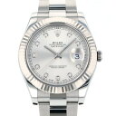 ロレックス ROLEX デイトジャストII 116334G シルバー文字盤 新品 腕時計 メンズ