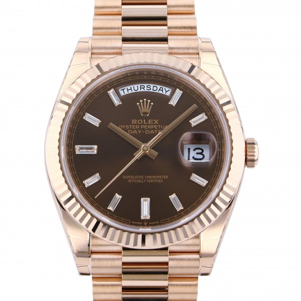 ロレックス ROLEX デイデイト 40 228235A チョコレート文字盤 メンズ 腕時計 【新品】