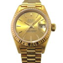ロレックス ROLEX デイトジャスト 69178 シャンパン文字盤 レディース 腕時計 【中古】