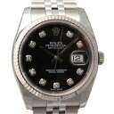 ロレックス ROLEX デイトジャスト 116234G ブラック文字盤 新品 腕時計 メンズ