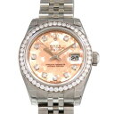 ロレックス ROLEX デイトジャスト 179384G ピンクゴールドクリスタル文字盤 レディース 腕時計 【新品】