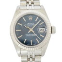 ロレックス ROLEX デイトジャスト 69174 ブルー文字盤 レディース 腕時計 【中古】