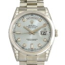 ロレックス ROLEX デイデイト 36 118296A アイスブルー文字盤 新品 腕時計 メンズ