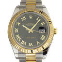 ロレックス ROLEX デイトジャストII 116333 ブラックローマ文字盤 メンズ 腕時計 【中古】