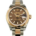 ロレックス ROLEX レディ デイトジャスト28 279161 チョコレート文字盤 レディース 腕時計 【新品】