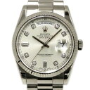 ロレックス ROLEX デイデイト 118239A シルバー文字盤 中古 腕時計 メンズ