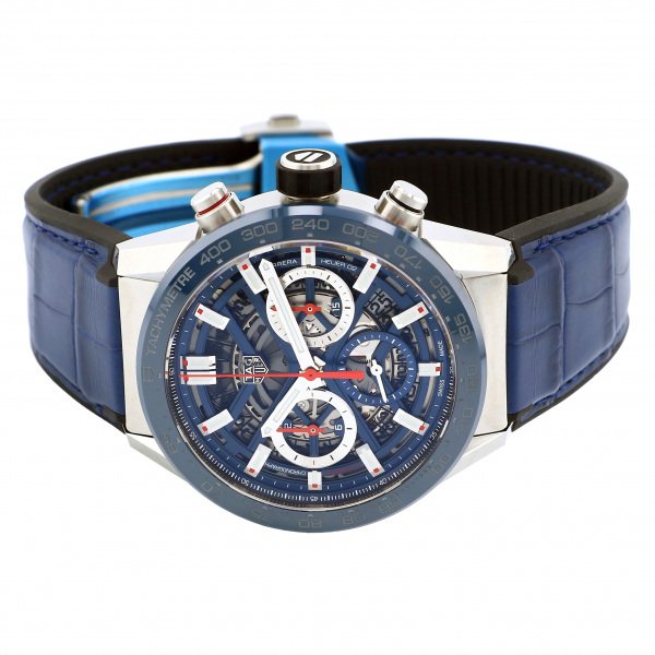 タグ・ホイヤー TAG HEUER カレラ CBG2011.FC6430 ブルー文字盤 腕時計 メンズ
