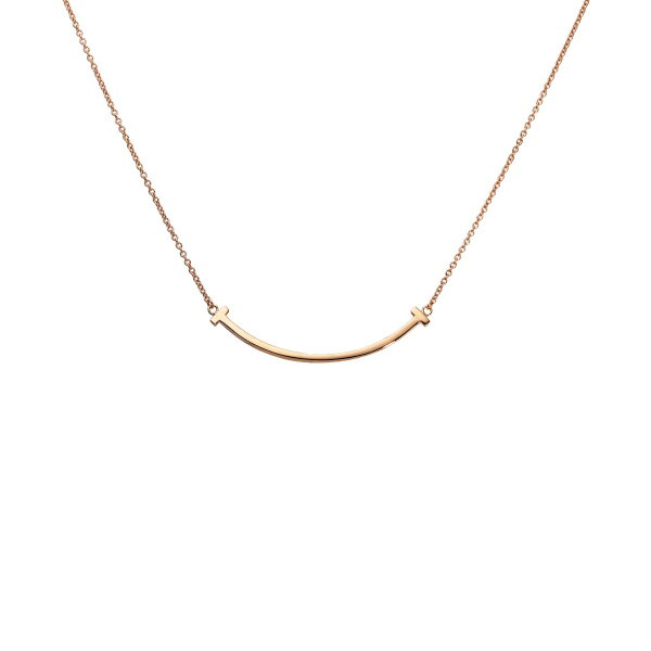 ティファニー Tスマイル スモール T K18PG ピンクゴールド ネックレス 新品のサムネイル