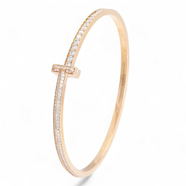 ティファニー T K18ローズゴールド バングル 中古(4)