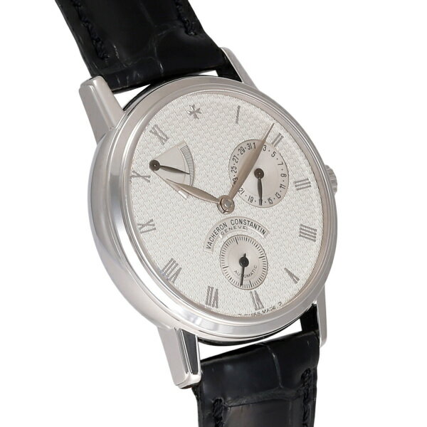 ヴァシュロン・コンスタンタン VACHERON CONSTANTIN パトリモニー パワーリザーブラウンド 47200/000G-8445 シルバー文字盤 中古 腕時計 メンズ