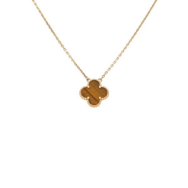 ヴァンクリーフ＆アーペル ヴィンテージアルハンブラ K18イエローゴールド ネック...