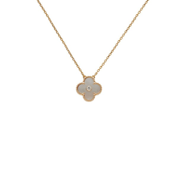 ヴァンクリーフ＆アーペル ヴィンテージアルハンブラ 2012年ホリデー限定 K18ピンクゴールド ネックレス 中古のサムネイル