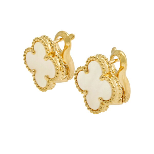 ヴァンクリーフ＆アーペル ヴィンテージアルハンブラ K18イエローゴールド ピアス 中古のサムネイル