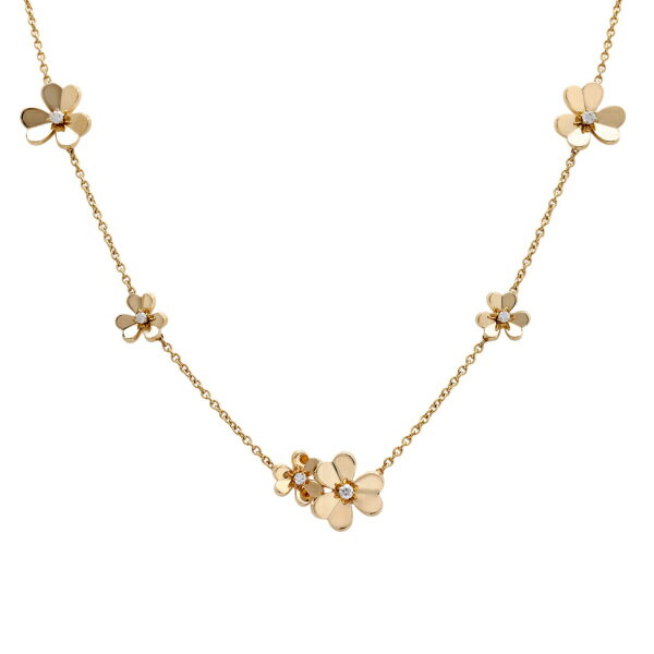 ヴァンクリーフ＆アーペル フリヴォル 9フラワー K18イエローゴールド ネックレス 中古のサムネイル