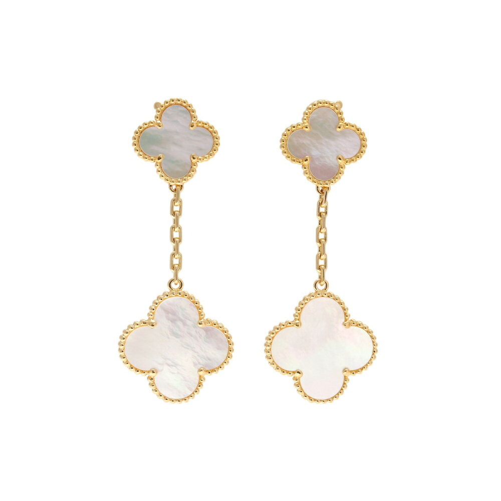 ヴァンクリーフ＆アーペル マジックアルハンブラ K18イエローゴールド ピアス 中古のサムネイル