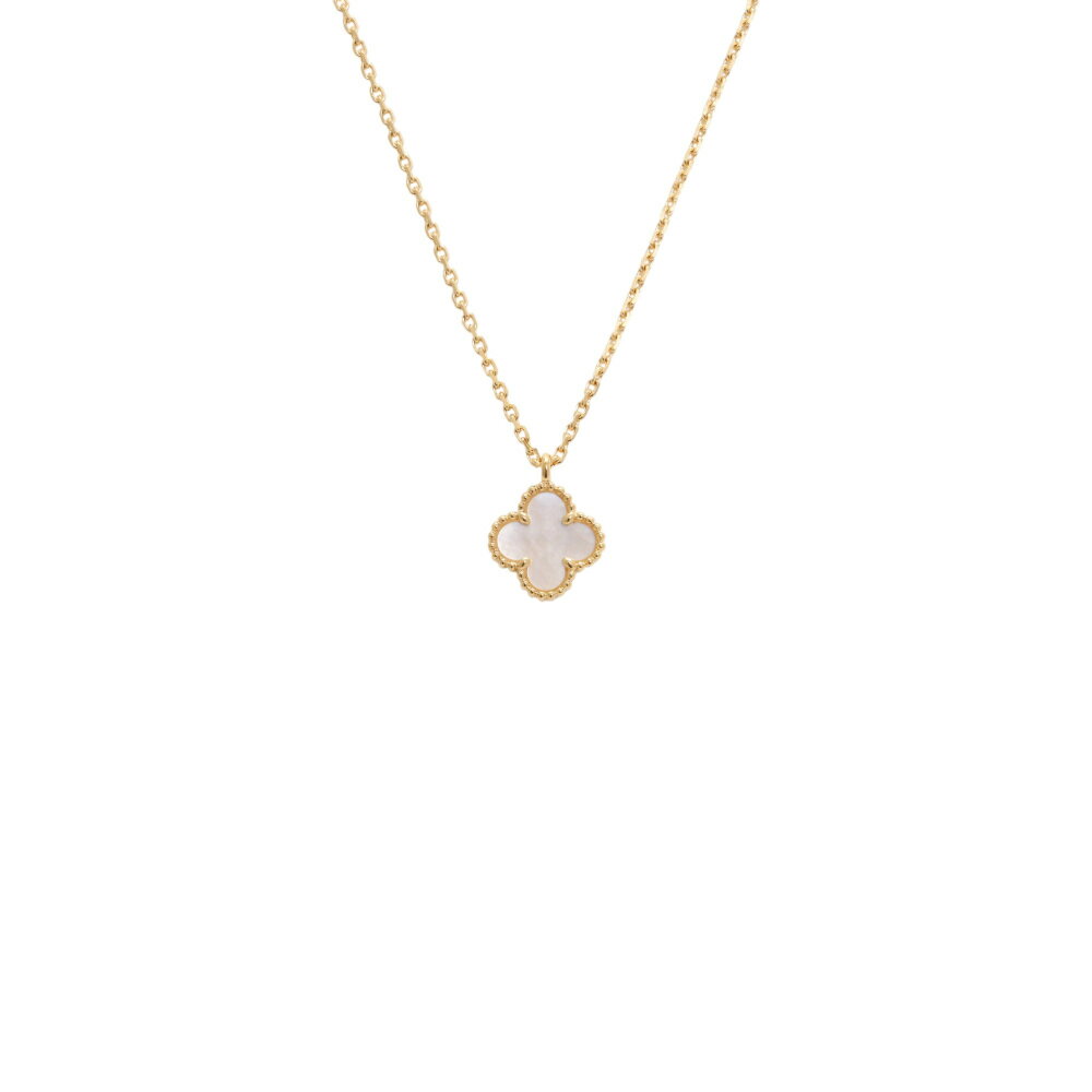 ヴァンクリーフ＆アーペル スウィートアルハンブラ K18イエローゴールド ネックレス 中古のサムネイル