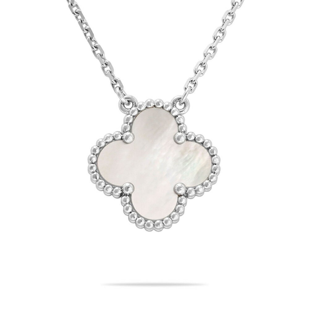 ヴァンクリーフ＆アーペル ヴィンテージアルハンブラ K18ホワイトゴールド ネックレス 中古のサムネイル