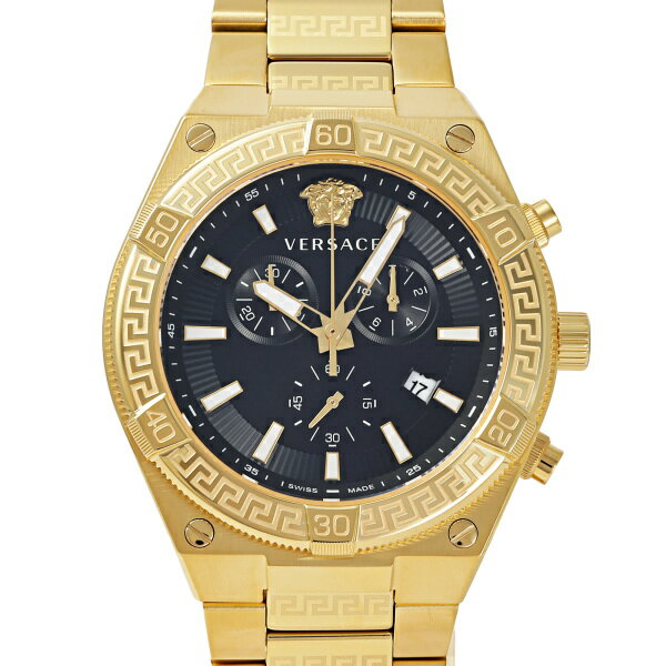 ヴェルサーチ 腕時計（メンズ） ヴェルサーチ Versace スポーティグレカ VESO00922 ブラック文字盤 新品 腕時計 メンズ
