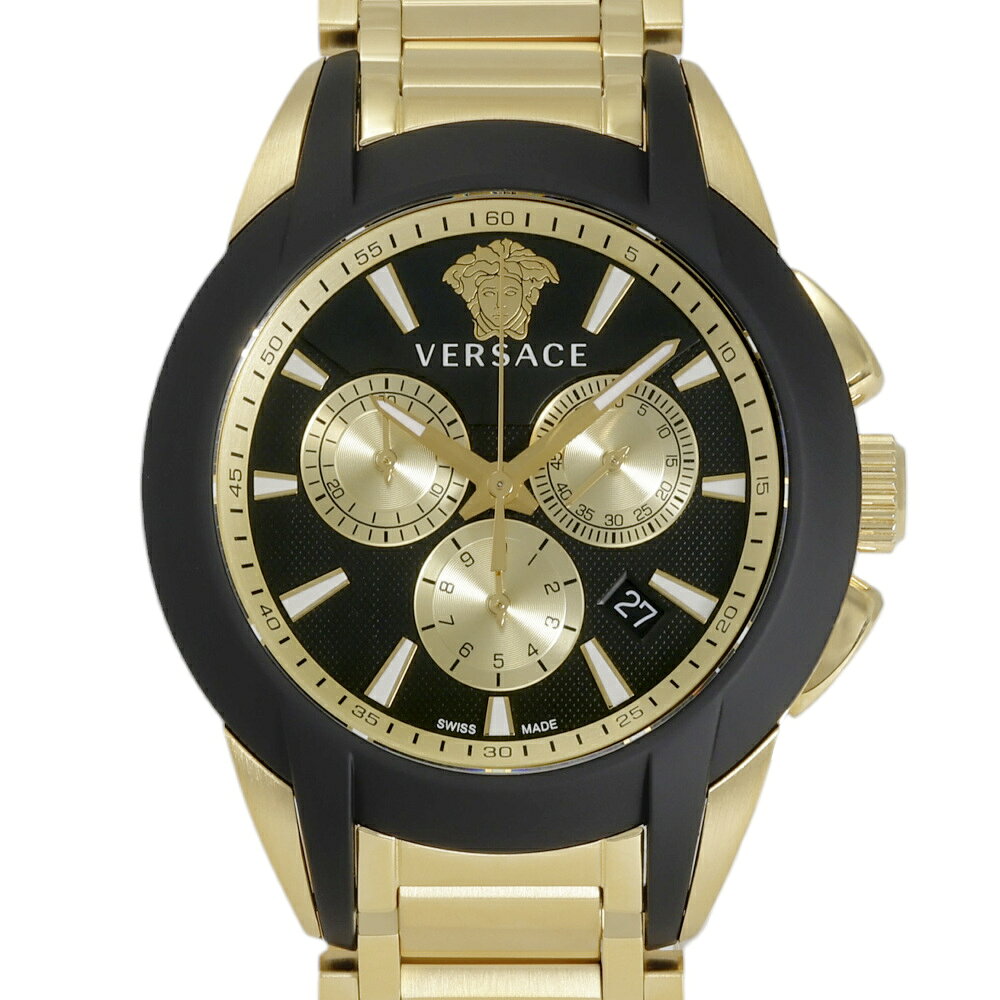 ヴェルサーチ Versace キャラクタークロノ VEM800524 ブラック文字盤 腕時計 メンズ yukizaki-10188416 ジェムキャッスルゆきざき サンプル画像2
