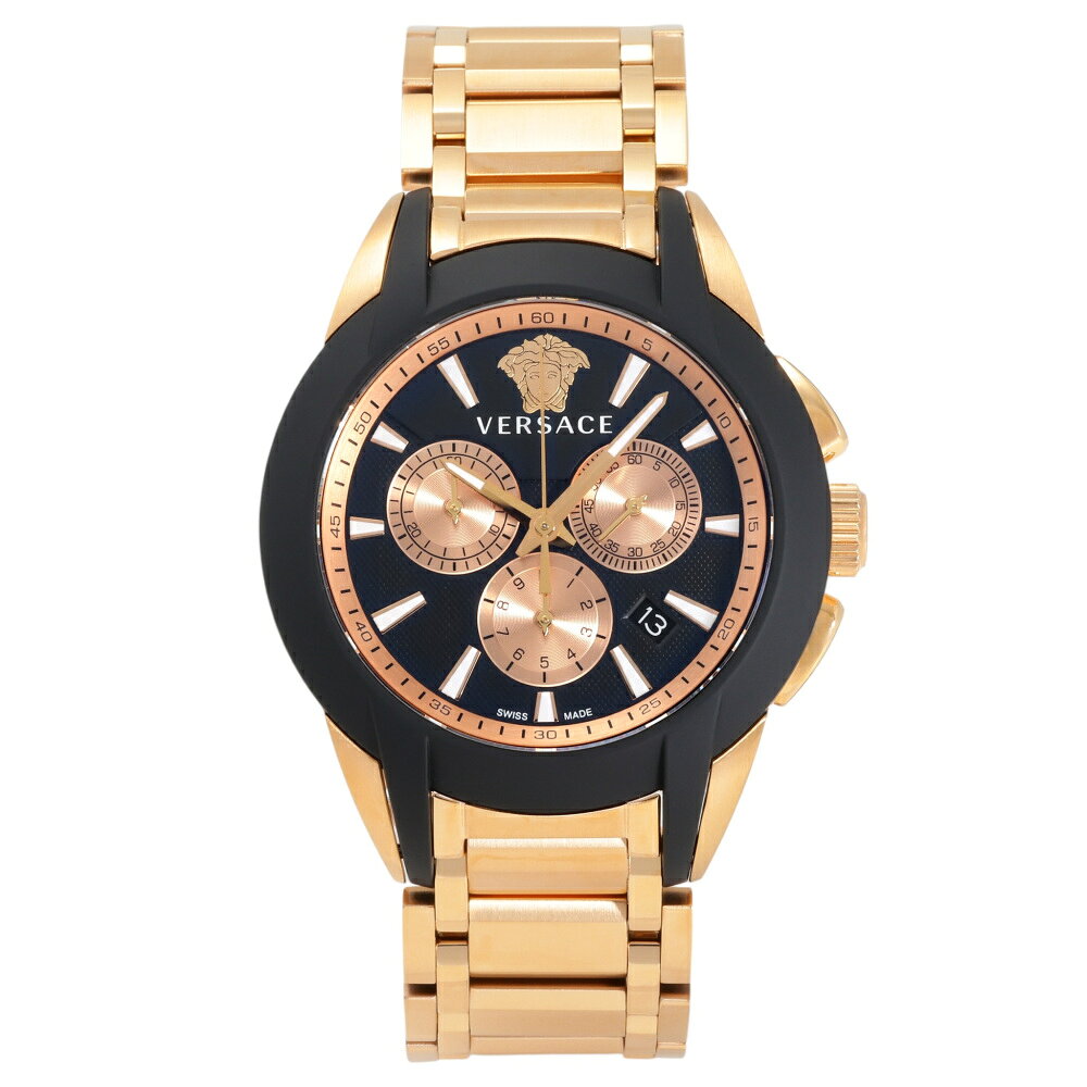 ヴェルサーチ Versace キャラクタークロノ VEM800318 ブラック文字盤 新品 腕時計 メンズ