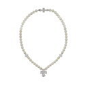 ユキザキ ダブルトップ SHIZUKU K18ホワイトゴールド ダイヤモンド パール W50349.2.9 ネックレス