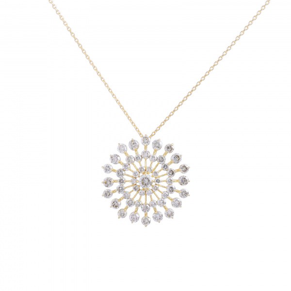 K18イエローゴールド ダイヤモンド ネックレス