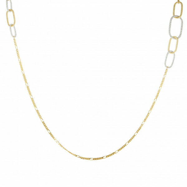 K18イエローゴールド K18ホワイトゴールド チェーン ネックレス