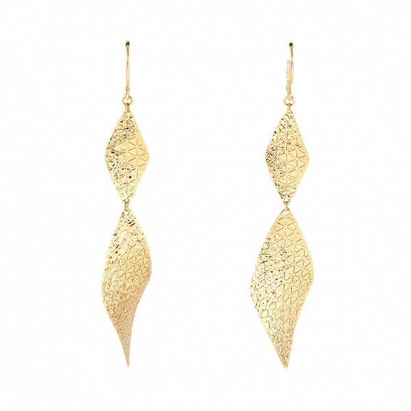 K18イエローゴールド ジガネ ピアス