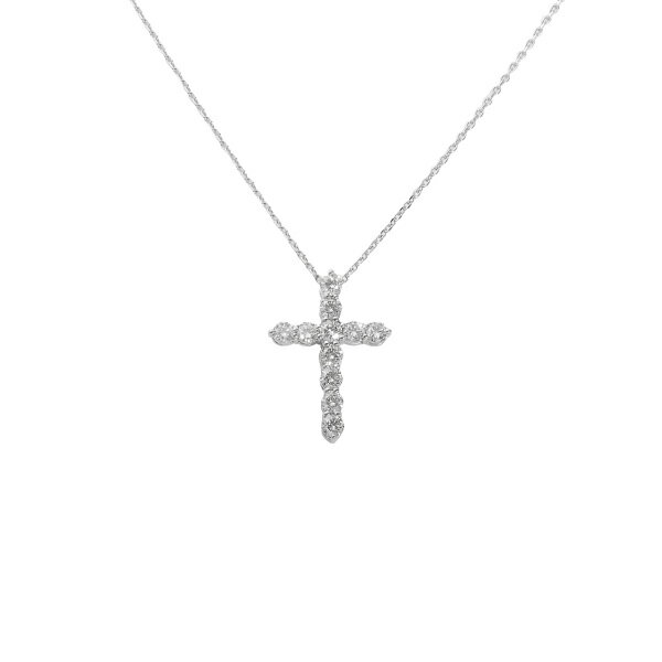 プラチナ950 プラチナ850 ダイヤモンド クロス ネックレス