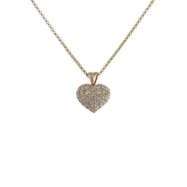 K18ピンクゴールド ダイヤモンド クール ネックレス