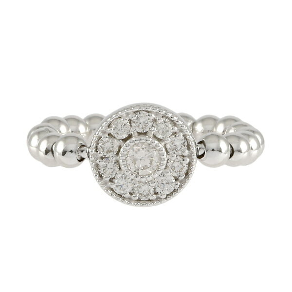 K18ホワイトゴールドダイヤモンドリング