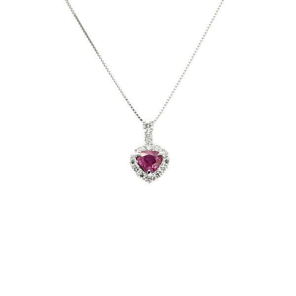 プラチナ900 プラチナ850 ルビー ダイヤモンド ネックレス
