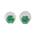 プラチナ900 エメラルド ピアス(4)