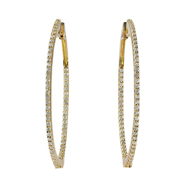 K18イエローゴールド ダイヤモンド ピアス