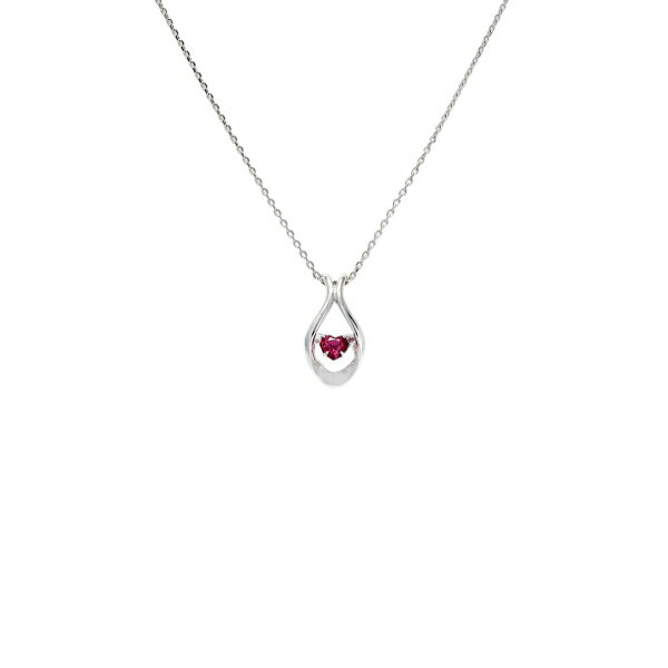 K18ホワイトゴールドルビーネックレス