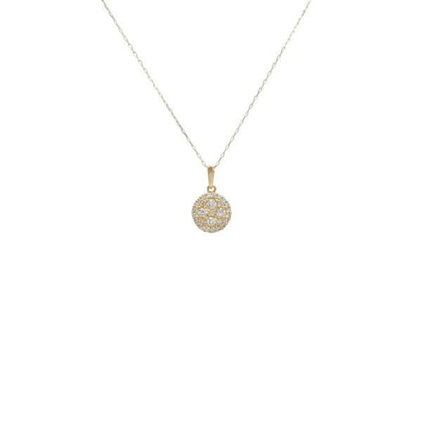 K18イエローゴールド ダイヤモンド ネックレス