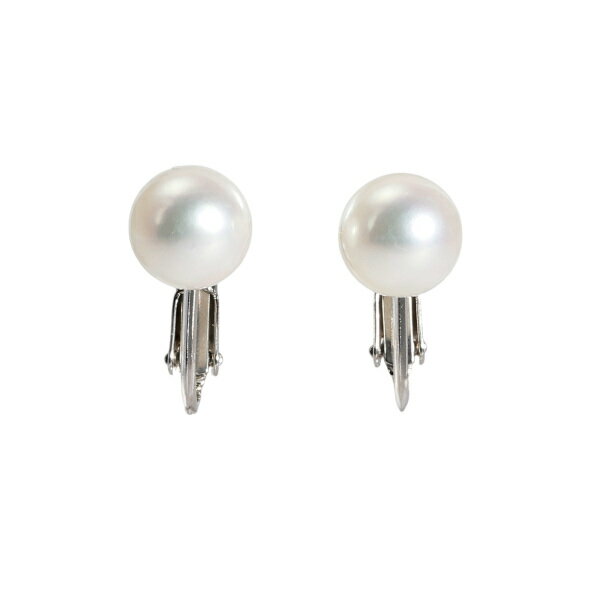 K18ホワイトゴールド パール イヤリング