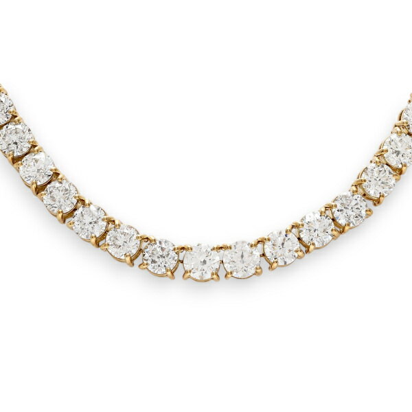 K18イエローゴールド ダイヤモンド テニス ネックレス