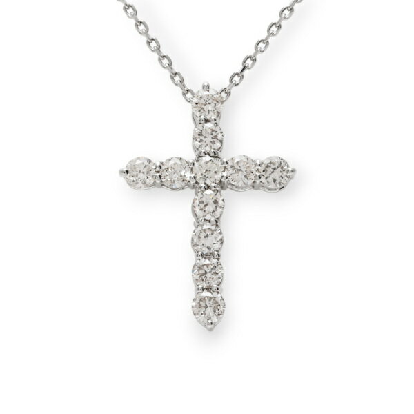 プラチナ950 プラチナ850 ダイヤモンド クロス ネックレス