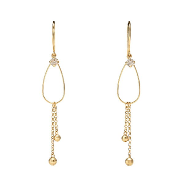 K18イエローゴールド ダイヤモンド ピアス