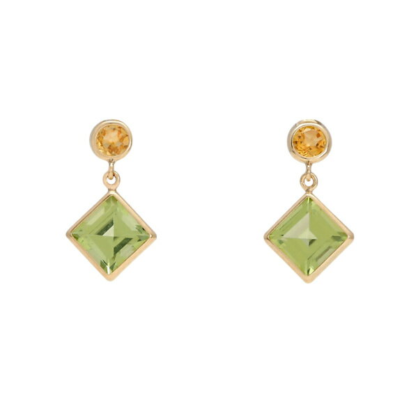 K18イエローゴールドシトリンペリ...