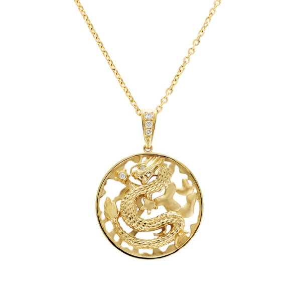 K18イエローゴールド ダイヤモンド ネックレス