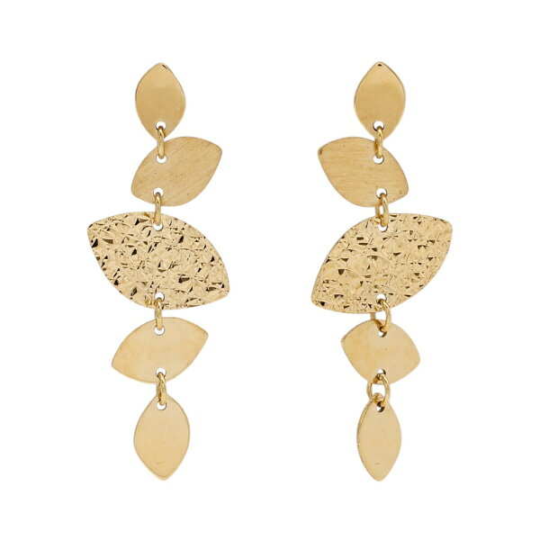 K18イエローゴールド ジガネ ピアス