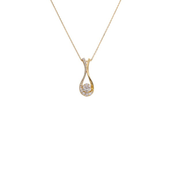 K18イエローゴールド ダイヤモンド ネックレス